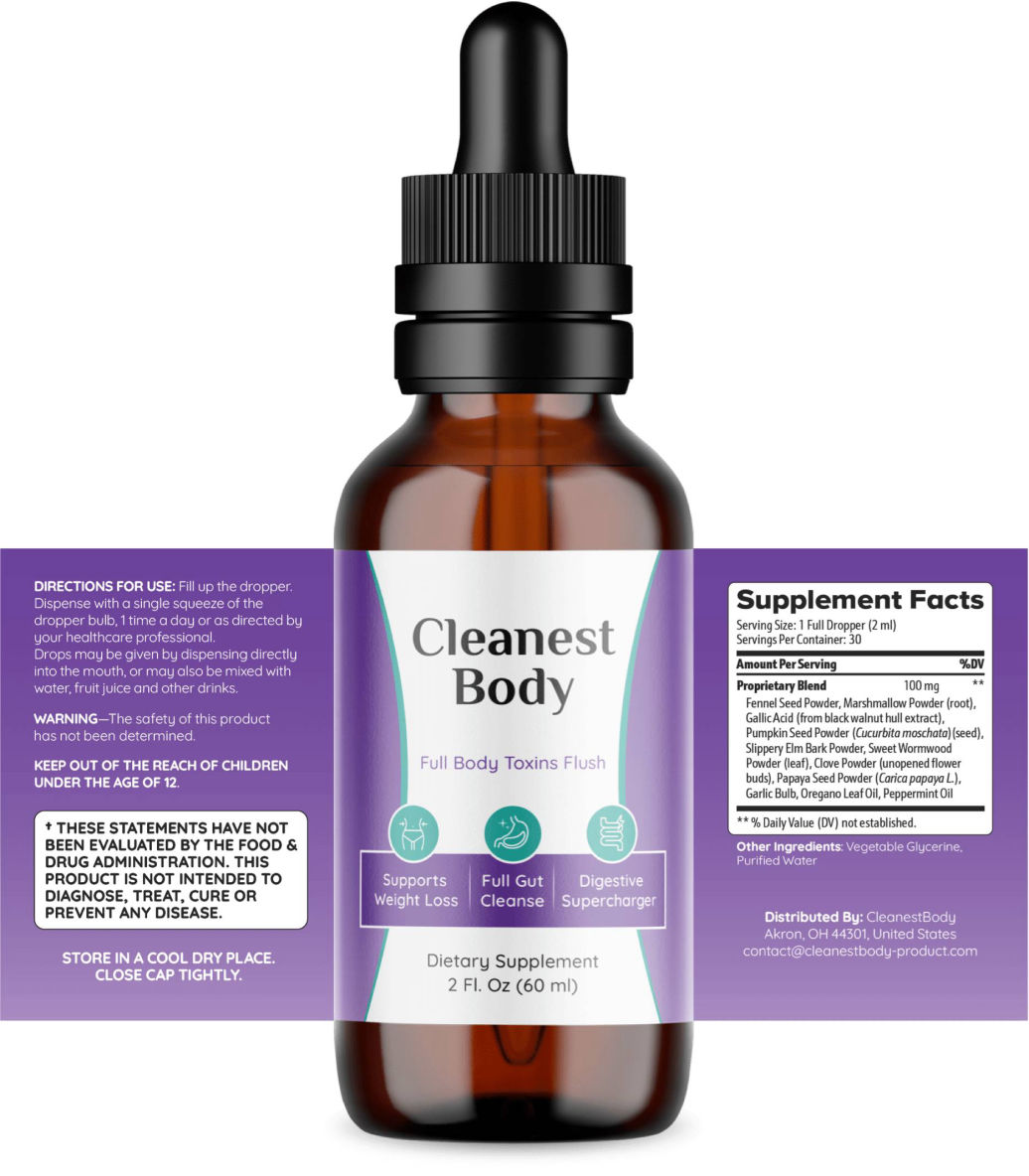 Cleanest Body supplement facts